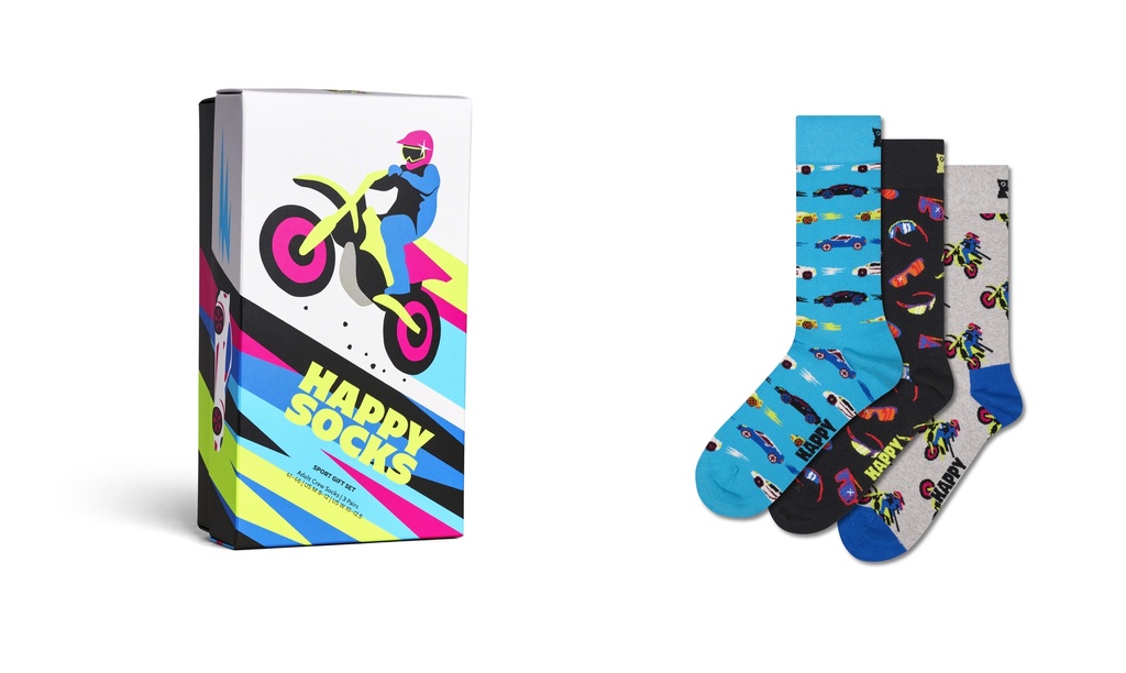 3-Pack Fast Sports Socks Gift Set