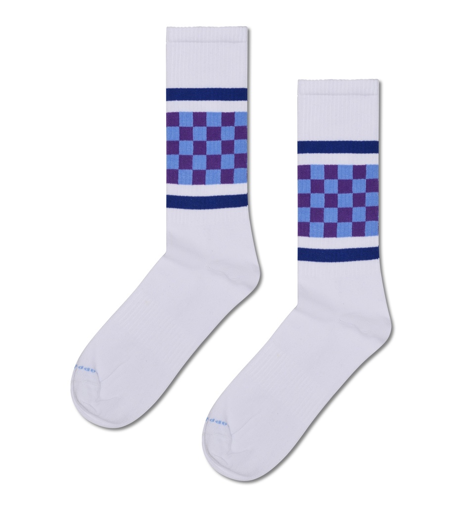 Checked Stripe Sneaker Sock