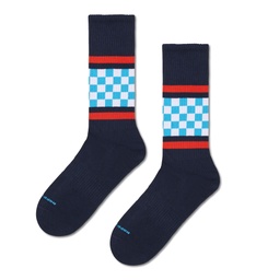 Checked Stripe Sneaker Sock