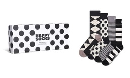 4-Pack Black And White Socks Gift Set