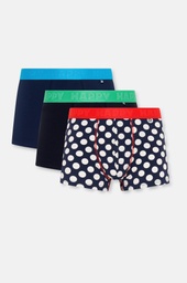 3-Pack Navy Big Dot Short Boxers