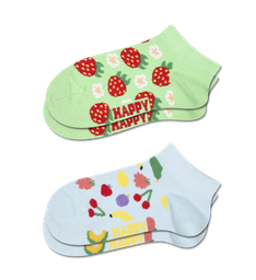 Kids 2-Pack Strawberry Low Socks
